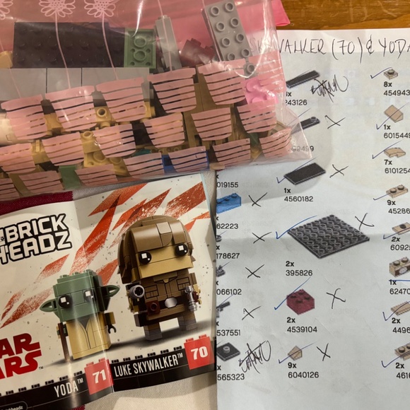 Pre-built LEGO STAR WARS BRICK'H'EADZ: Luke Skywalker & Yoda (41627) - Picture 2 of 2